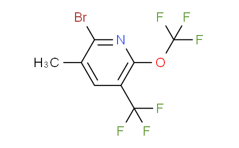 2-Bromo-3-methyl-6-(trifluoromethoxy)-5-(trifluoromethyl)pyridine