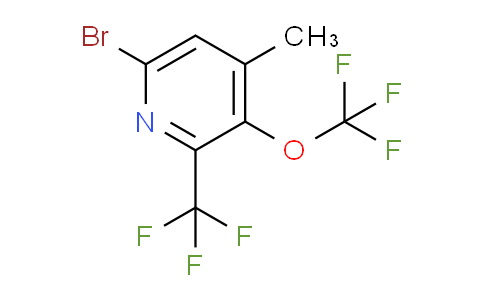 6-Bromo-4-methyl-3-(trifluoromethoxy)-2-(trifluoromethyl)pyridine