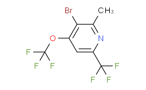 3-Bromo-2-methyl-4-(trifluoromethoxy)-6-(trifluoromethyl)pyridine