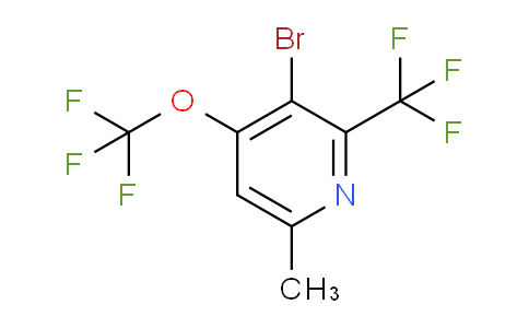 AM71587 | 1804569-23-0 | 3-Bromo-6-methyl-4-(trifluoromethoxy)-2-(trifluoromethyl)pyridine