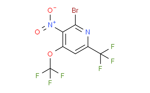 2-Bromo-3-nitro-4-(trifluoromethoxy)-6-(trifluoromethyl)pyridine