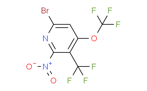 6-Bromo-2-nitro-4-(trifluoromethoxy)-3-(trifluoromethyl)pyridine