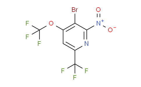 3-Bromo-2-nitro-4-(trifluoromethoxy)-6-(trifluoromethyl)pyridine