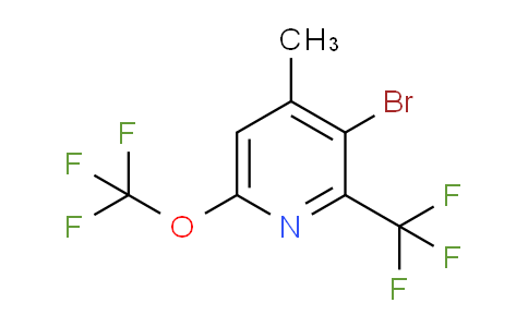 3-Bromo-4-methyl-6-(trifluoromethoxy)-2-(trifluoromethyl)pyridine