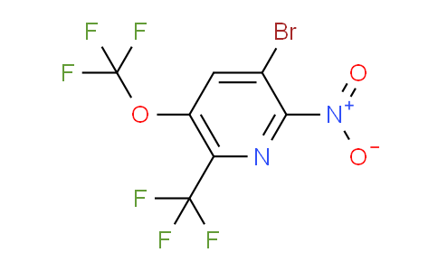 3-Bromo-2-nitro-5-(trifluoromethoxy)-6-(trifluoromethyl)pyridine