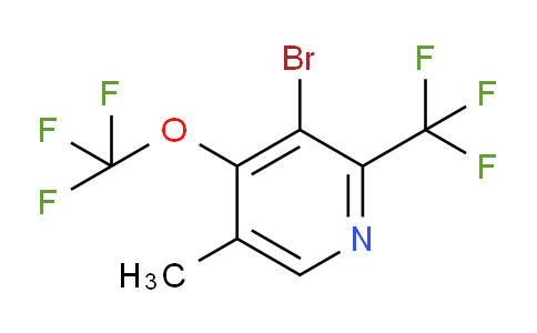 3-Bromo-5-methyl-4-(trifluoromethoxy)-2-(trifluoromethyl)pyridine