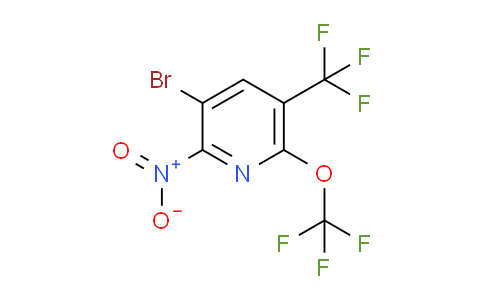 3-Bromo-2-nitro-6-(trifluoromethoxy)-5-(trifluoromethyl)pyridine
