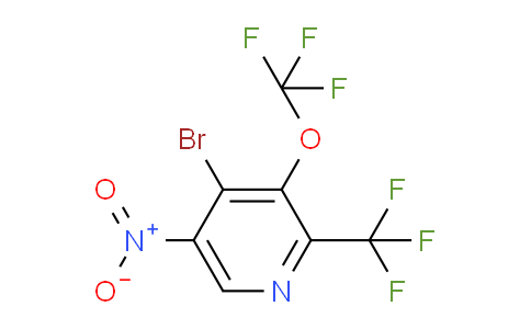 4-Bromo-5-nitro-3-(trifluoromethoxy)-2-(trifluoromethyl)pyridine