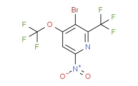 3-Bromo-6-nitro-4-(trifluoromethoxy)-2-(trifluoromethyl)pyridine