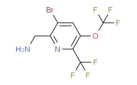 2-(Aminomethyl)-3-bromo-5-(trifluoromethoxy)-6-(trifluoromethyl)pyridine