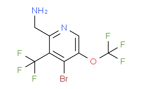 2-(Aminomethyl)-4-bromo-5-(trifluoromethoxy)-3-(trifluoromethyl)pyridine
