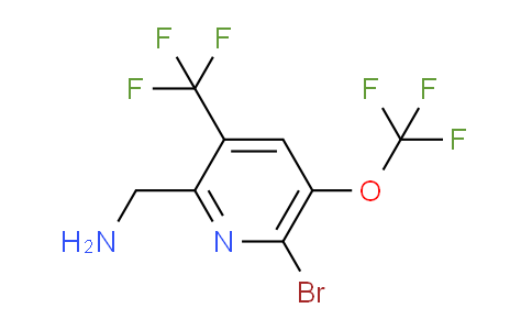 2-(Aminomethyl)-6-bromo-5-(trifluoromethoxy)-3-(trifluoromethyl)pyridine