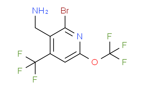 3-(Aminomethyl)-2-bromo-6-(trifluoromethoxy)-4-(trifluoromethyl)pyridine