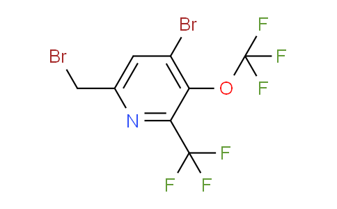 AM71696 | 1806205-33-3 | 4-Bromo-6-(bromomethyl)-3-(trifluoromethoxy)-2-(trifluoromethyl)pyridine