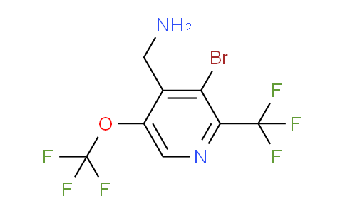 4-(Aminomethyl)-3-bromo-5-(trifluoromethoxy)-2-(trifluoromethyl)pyridine