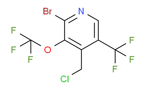 2-Bromo-4-(chloromethyl)-3-(trifluoromethoxy)-5-(trifluoromethyl)pyridine
