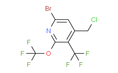 6-Bromo-4-(chloromethyl)-2-(trifluoromethoxy)-3-(trifluoromethyl)pyridine