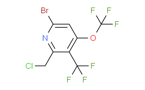 6-Bromo-2-(chloromethyl)-4-(trifluoromethoxy)-3-(trifluoromethyl)pyridine