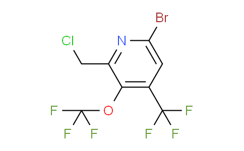 6-Bromo-2-(chloromethyl)-3-(trifluoromethoxy)-4-(trifluoromethyl)pyridine
