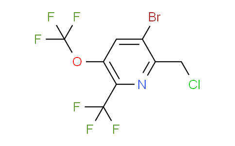 3-Bromo-2-(chloromethyl)-5-(trifluoromethoxy)-6-(trifluoromethyl)pyridine