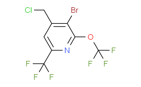 3-Bromo-4-(chloromethyl)-2-(trifluoromethoxy)-6-(trifluoromethyl)pyridine