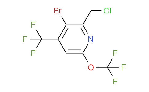 AM71764 | 1806085-57-3 | 3-Bromo-2-(chloromethyl)-6-(trifluoromethoxy)-4-(trifluoromethyl)pyridine