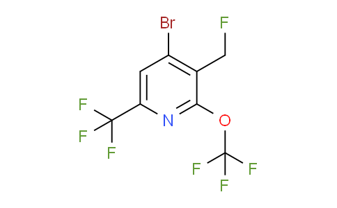 AM71765 | 1804572-42-6 | 4-Bromo-3-(fluoromethyl)-2-(trifluoromethoxy)-6-(trifluoromethyl)pyridine