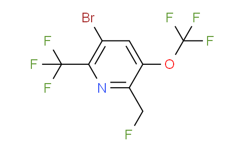 5-Bromo-2-(fluoromethyl)-3-(trifluoromethoxy)-6-(trifluoromethyl)pyridine