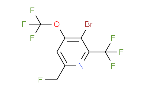 3-Bromo-6-(fluoromethyl)-4-(trifluoromethoxy)-2-(trifluoromethyl)pyridine