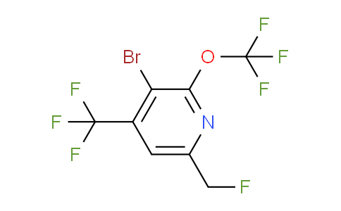 3-Bromo-6-(fluoromethyl)-2-(trifluoromethoxy)-4-(trifluoromethyl)pyridine