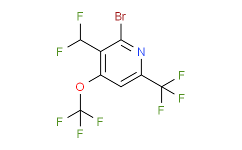 2-Bromo-3-(difluoromethyl)-4-(trifluoromethoxy)-6-(trifluoromethyl)pyridine