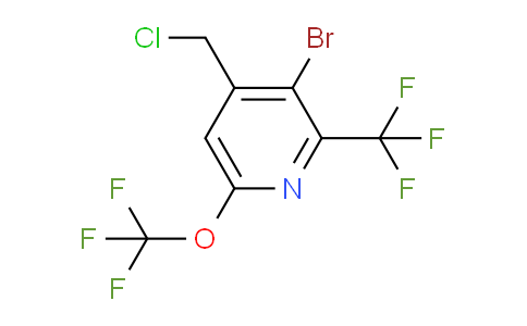 3-Bromo-4-(chloromethyl)-6-(trifluoromethoxy)-2-(trifluoromethyl)pyridine