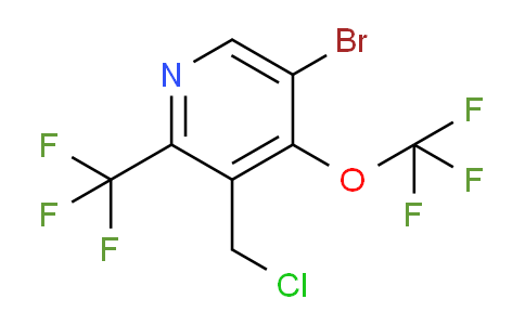 5-Bromo-3-(chloromethyl)-4-(trifluoromethoxy)-2-(trifluoromethyl)pyridine