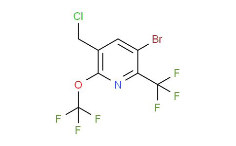 3-Bromo-5-(chloromethyl)-6-(trifluoromethoxy)-2-(trifluoromethyl)pyridine