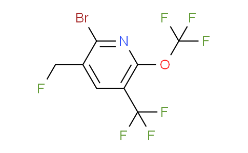 2-Bromo-3-(fluoromethyl)-6-(trifluoromethoxy)-5-(trifluoromethyl)pyridine