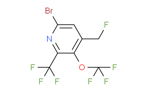 6-Bromo-4-(fluoromethyl)-3-(trifluoromethoxy)-2-(trifluoromethyl)pyridine