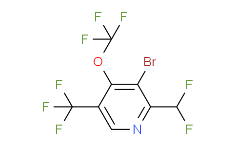 3-Bromo-2-(difluoromethyl)-4-(trifluoromethoxy)-5-(trifluoromethyl)pyridine