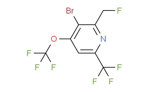 AM71809 | 1804451-11-3 | 3-Bromo-2-(fluoromethyl)-4-(trifluoromethoxy)-6-(trifluoromethyl)pyridine