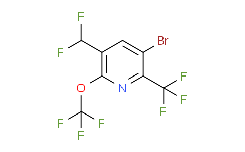 AM71814 | 1804603-86-8 | 3-Bromo-5-(difluoromethyl)-6-(trifluoromethoxy)-2-(trifluoromethyl)pyridine