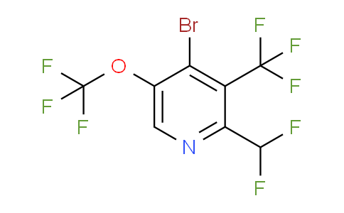 AM71817 | 1806209-39-1 | 4-Bromo-2-(difluoromethyl)-5-(trifluoromethoxy)-3-(trifluoromethyl)pyridine