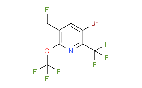 AM71822 | 1803918-79-7 | 3-Bromo-5-(fluoromethyl)-6-(trifluoromethoxy)-2-(trifluoromethyl)pyridine