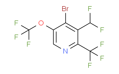 4-Bromo-3-(difluoromethyl)-5-(trifluoromethoxy)-2-(trifluoromethyl)pyridine