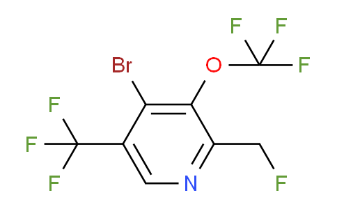 4-Bromo-2-(fluoromethyl)-3-(trifluoromethoxy)-5-(trifluoromethyl)pyridine