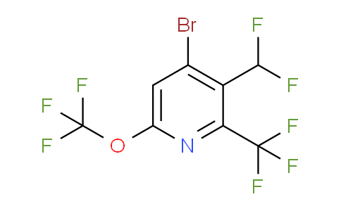 4-Bromo-3-(difluoromethyl)-6-(trifluoromethoxy)-2-(trifluoromethyl)pyridine