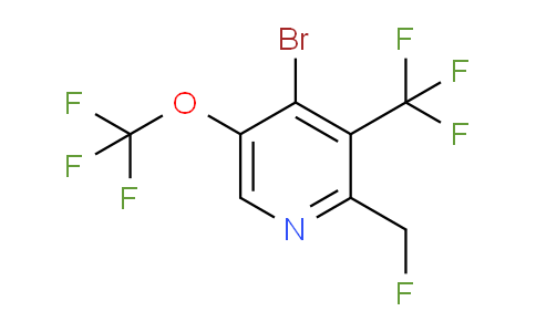 4-Bromo-2-(fluoromethyl)-5-(trifluoromethoxy)-3-(trifluoromethyl)pyridine