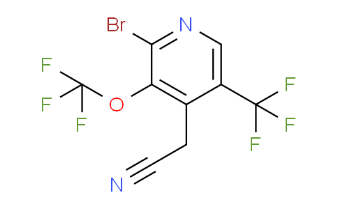 AM71832 | 1806124-93-5 | 2-Bromo-3-(trifluoromethoxy)-5-(trifluoromethyl)pyridine-4-acetonitrile