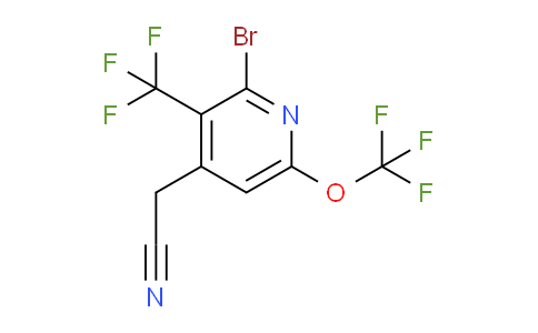 2-Bromo-6-(trifluoromethoxy)-3-(trifluoromethyl)pyridine-4-acetonitrile