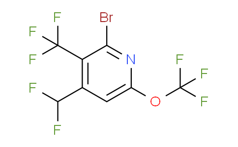 2-Bromo-4-(difluoromethyl)-6-(trifluoromethoxy)-3-(trifluoromethyl)pyridine
