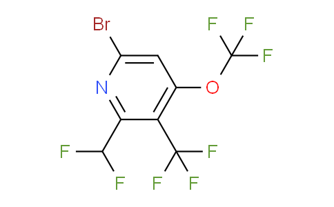 6-Bromo-2-(difluoromethyl)-4-(trifluoromethoxy)-3-(trifluoromethyl)pyridine