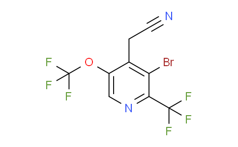 AM71858 | 1804549-29-8 | 3-Bromo-5-(trifluoromethoxy)-2-(trifluoromethyl)pyridine-4-acetonitrile